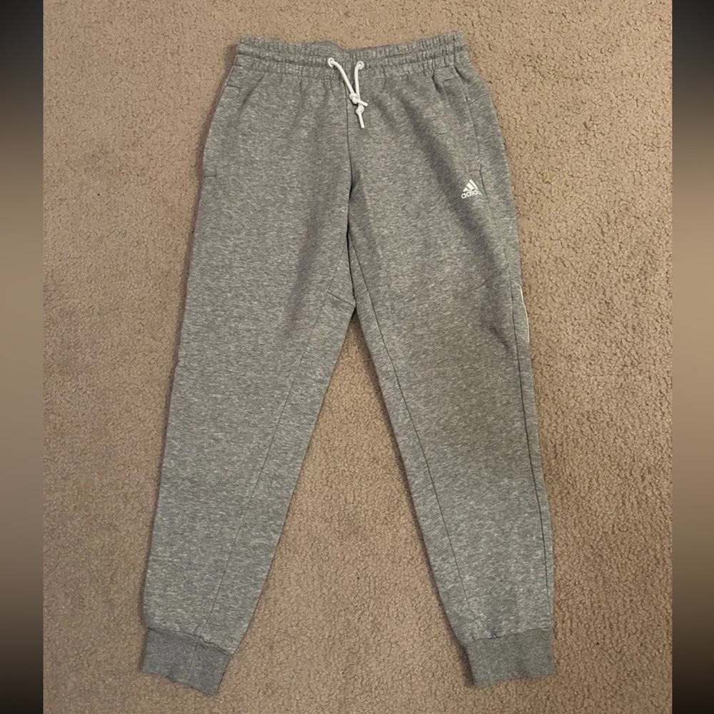 Adidas Gray Sweatpants Relaxed Fit Joggers